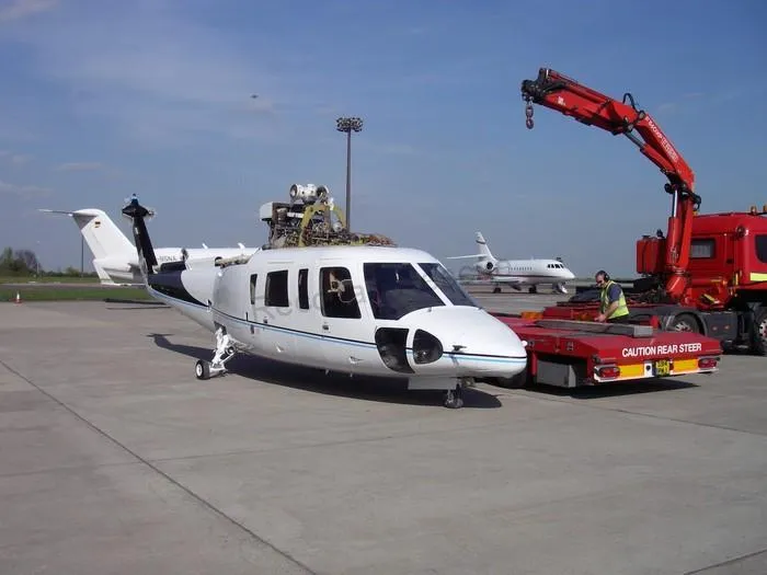 plane next to crane